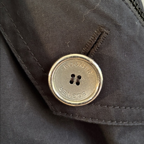 Bogner black trench coat size 6 - Picture 2 of 8